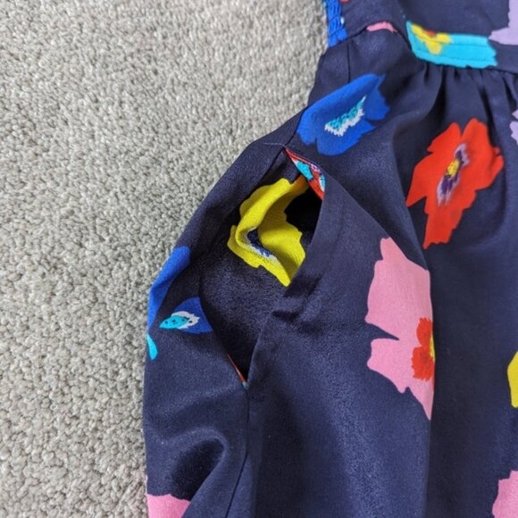 American Eagle Outfitters Women's Floral Navy Blue Spring Summer Dress Size 0 - Picture 5 of 11